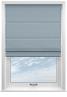 Geneva, Spring Blue - Twist&Fit Roman Blind